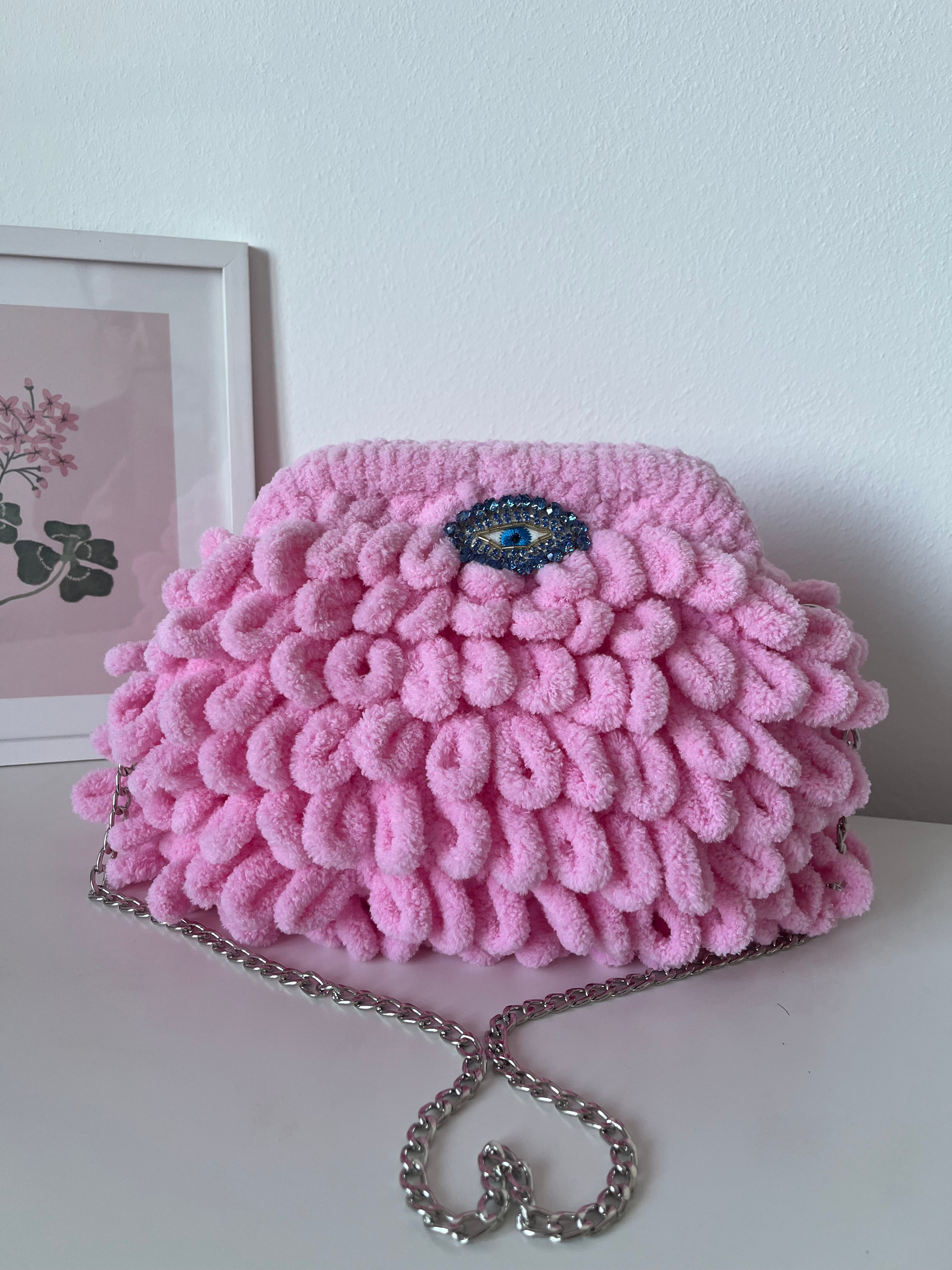 Evil Eye Puffy Bag