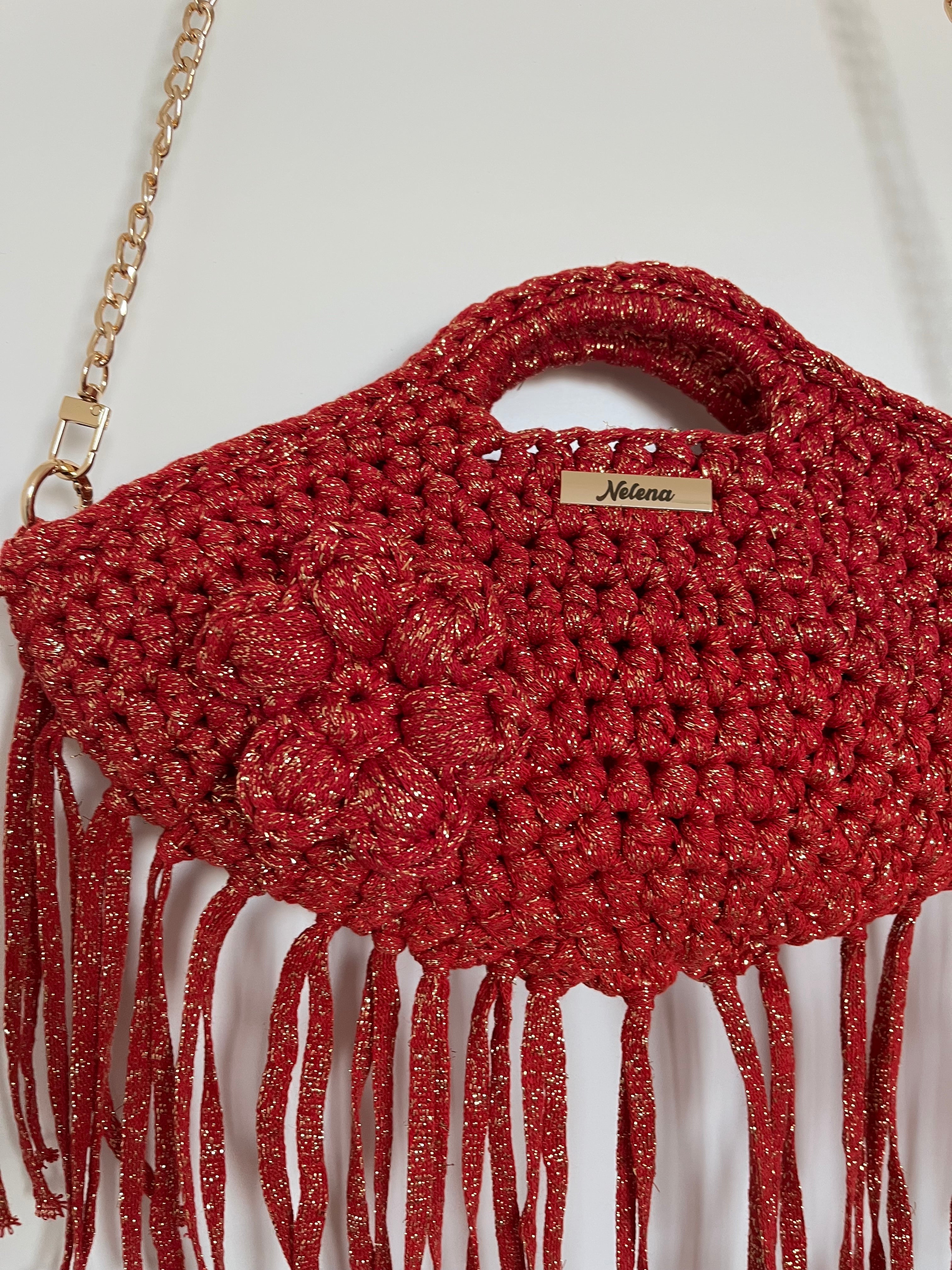 Ruby Glam Fringe Bag