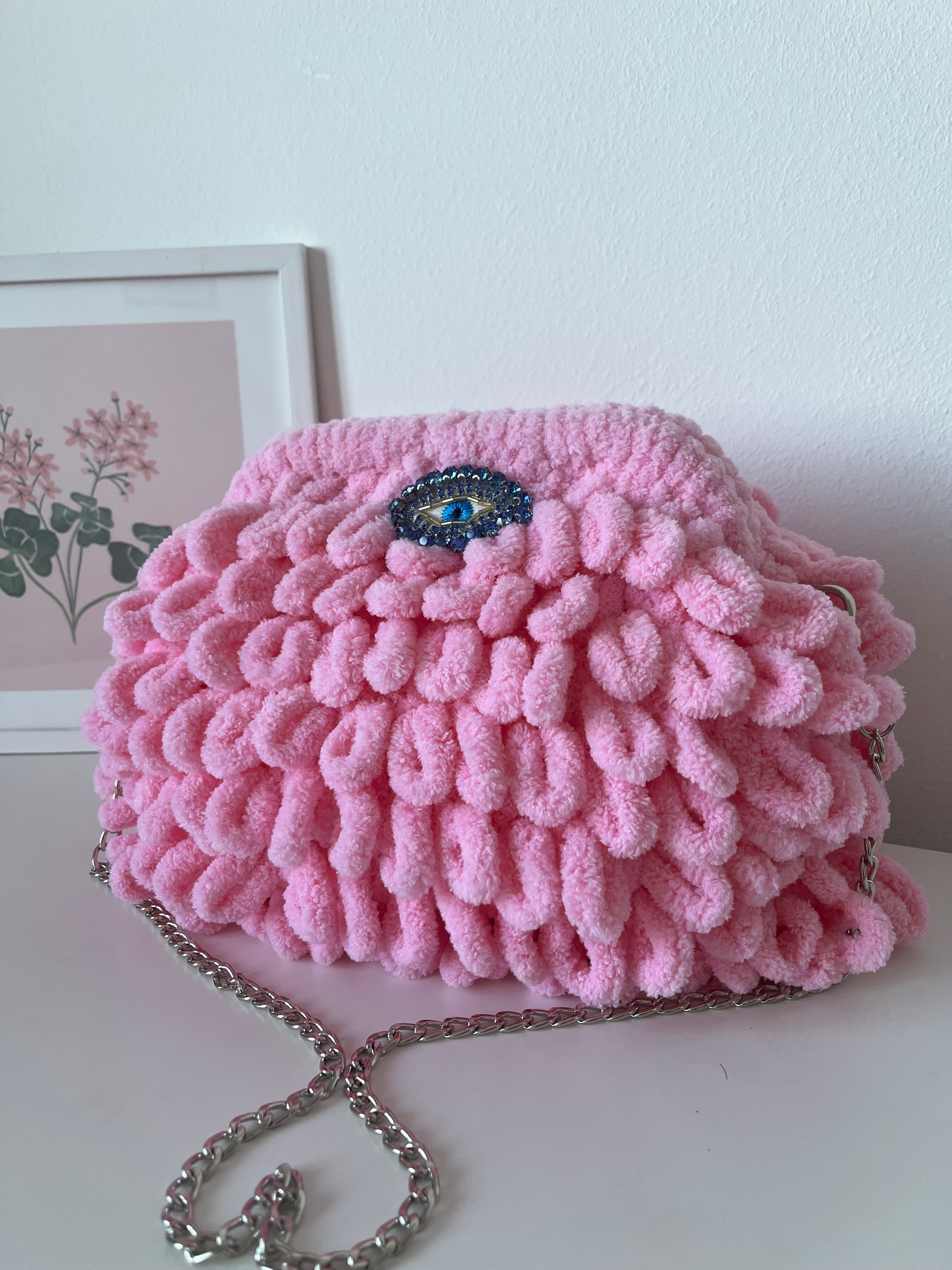 Evil Eye Puffy Bag