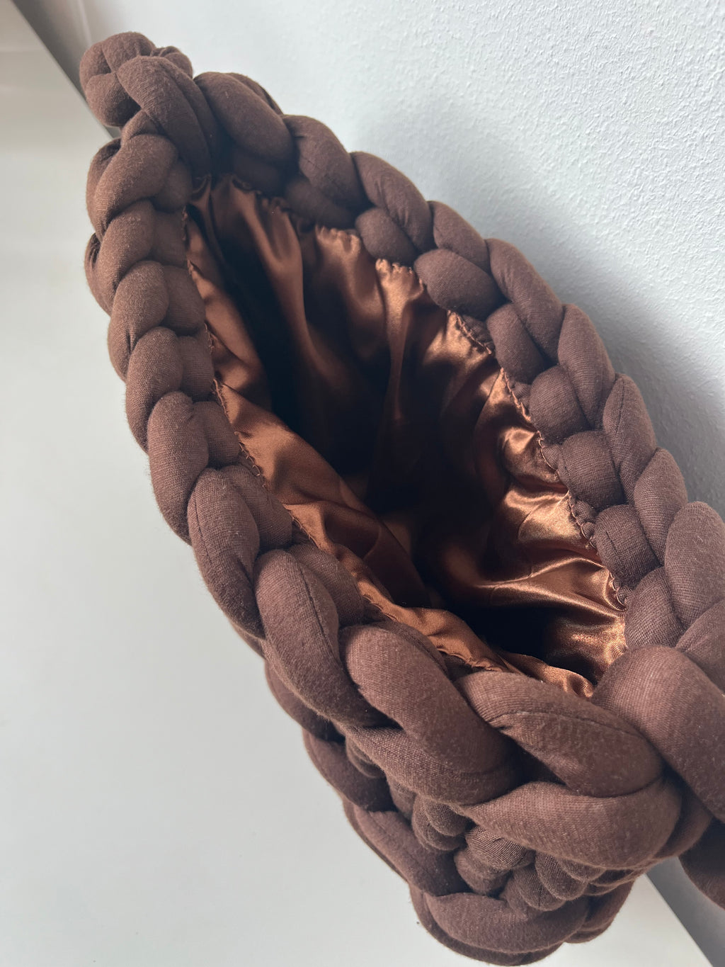 Waffle Brown Handmade Tote Bag