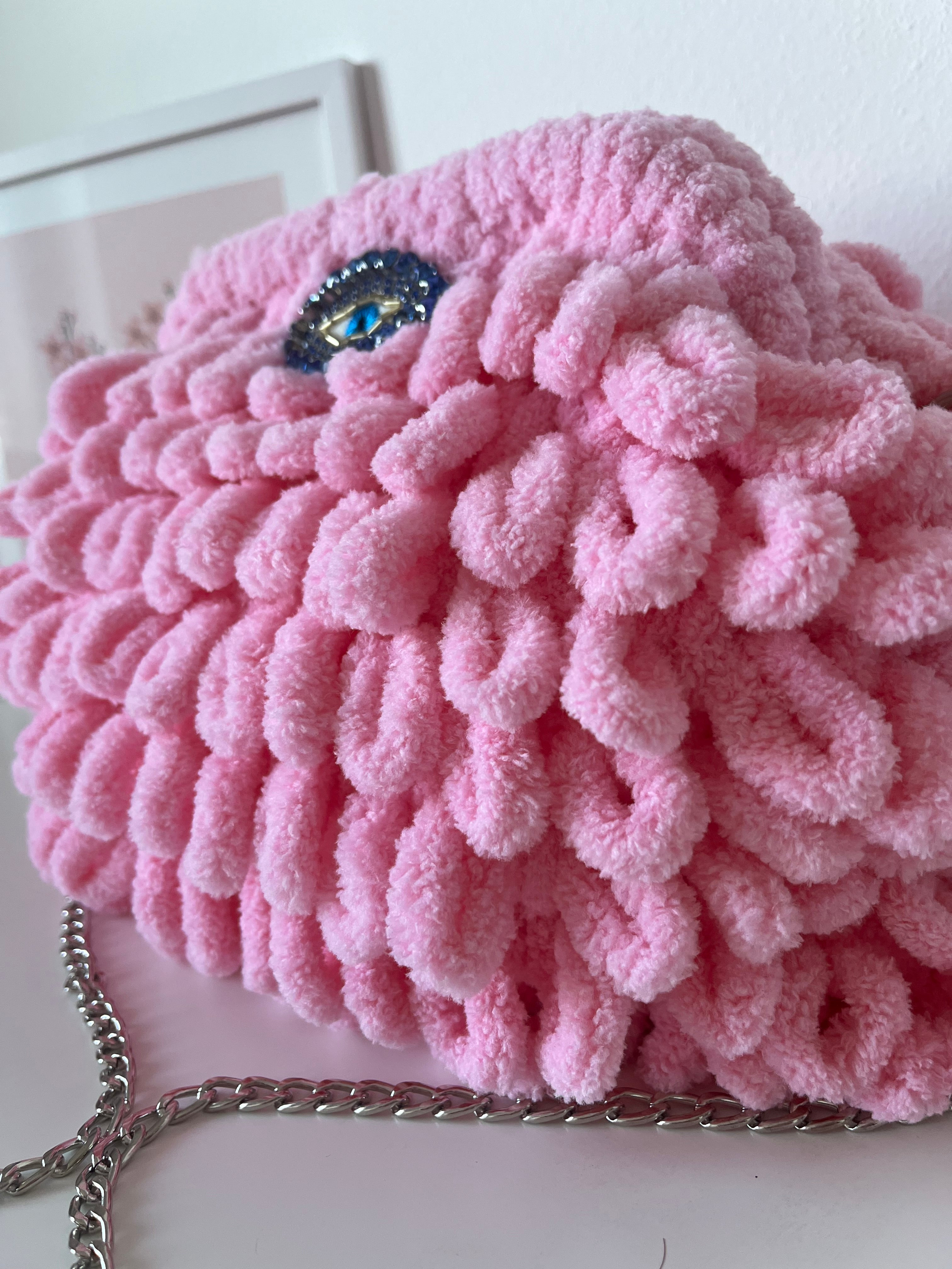 Evil Eye Puffy Bag