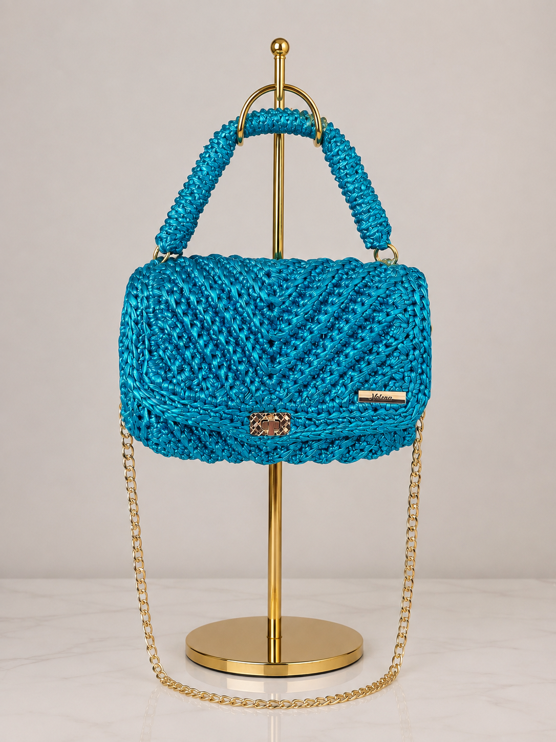 PALOMA – Handmade Metallic Crochet Bag