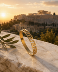 Athena Gold Bracelet – Greek Meander Collection