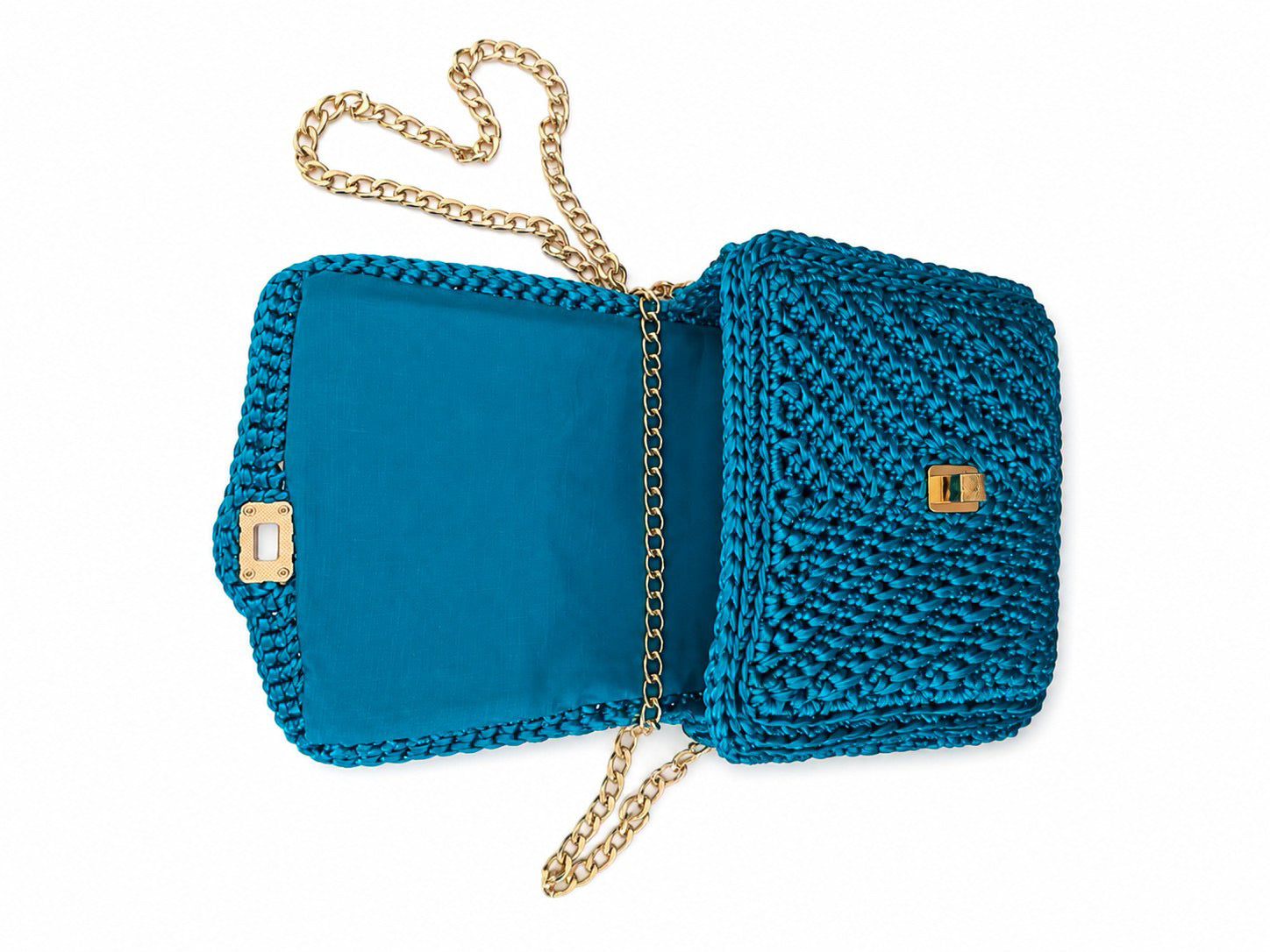 PALOMA – Handmade Metallic Crochet Bag