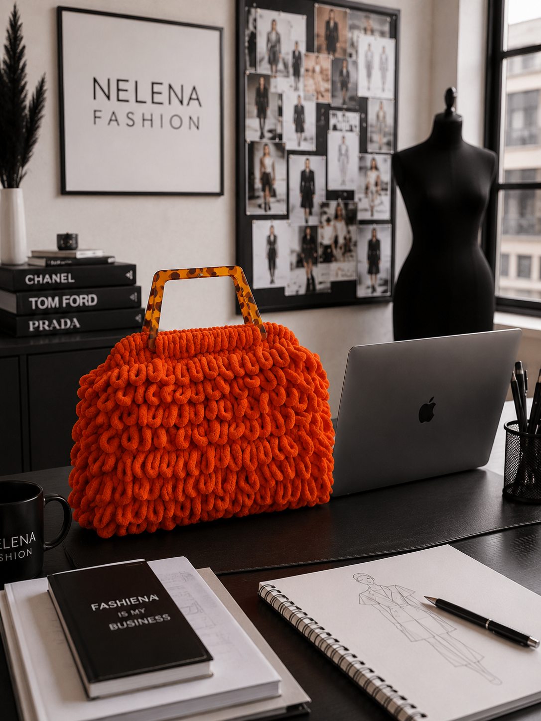 Clementine – Handmade Statement Bag